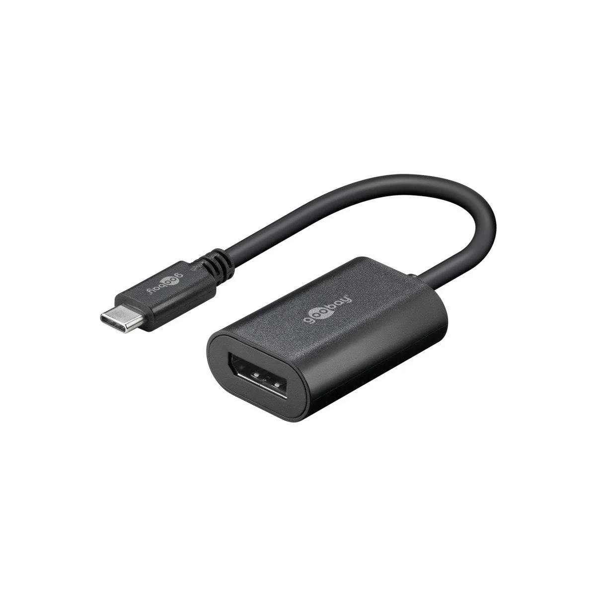 Goobay 0.2m USB-C Display Port Adapter 60Hz (Black)