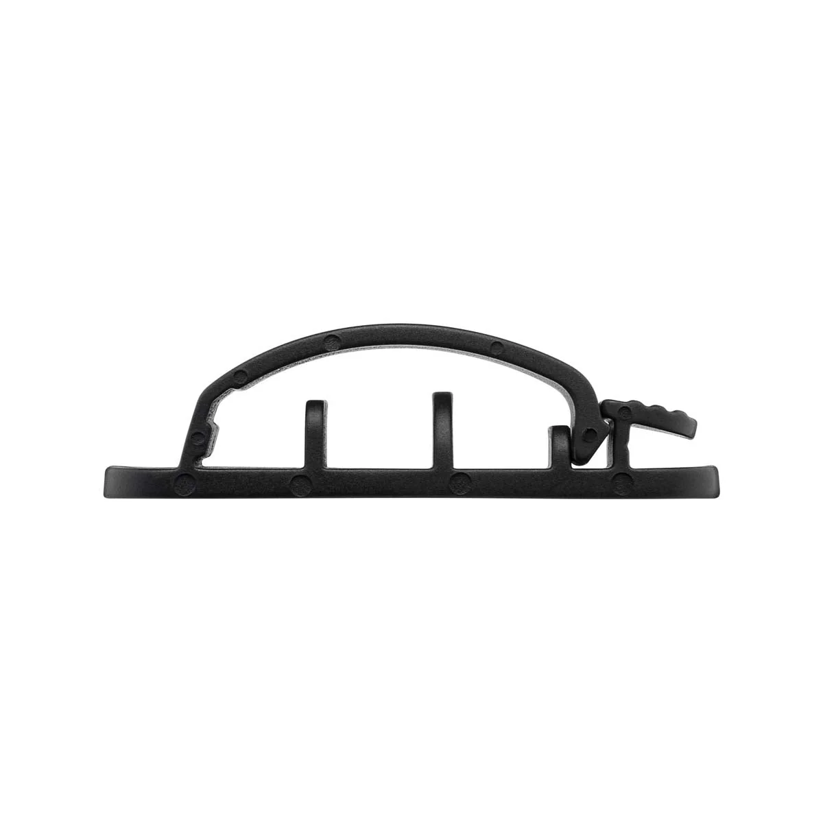 Goobay 3-Pieces 3-Slot Cable Management Clip Holder (Black) - Image 2