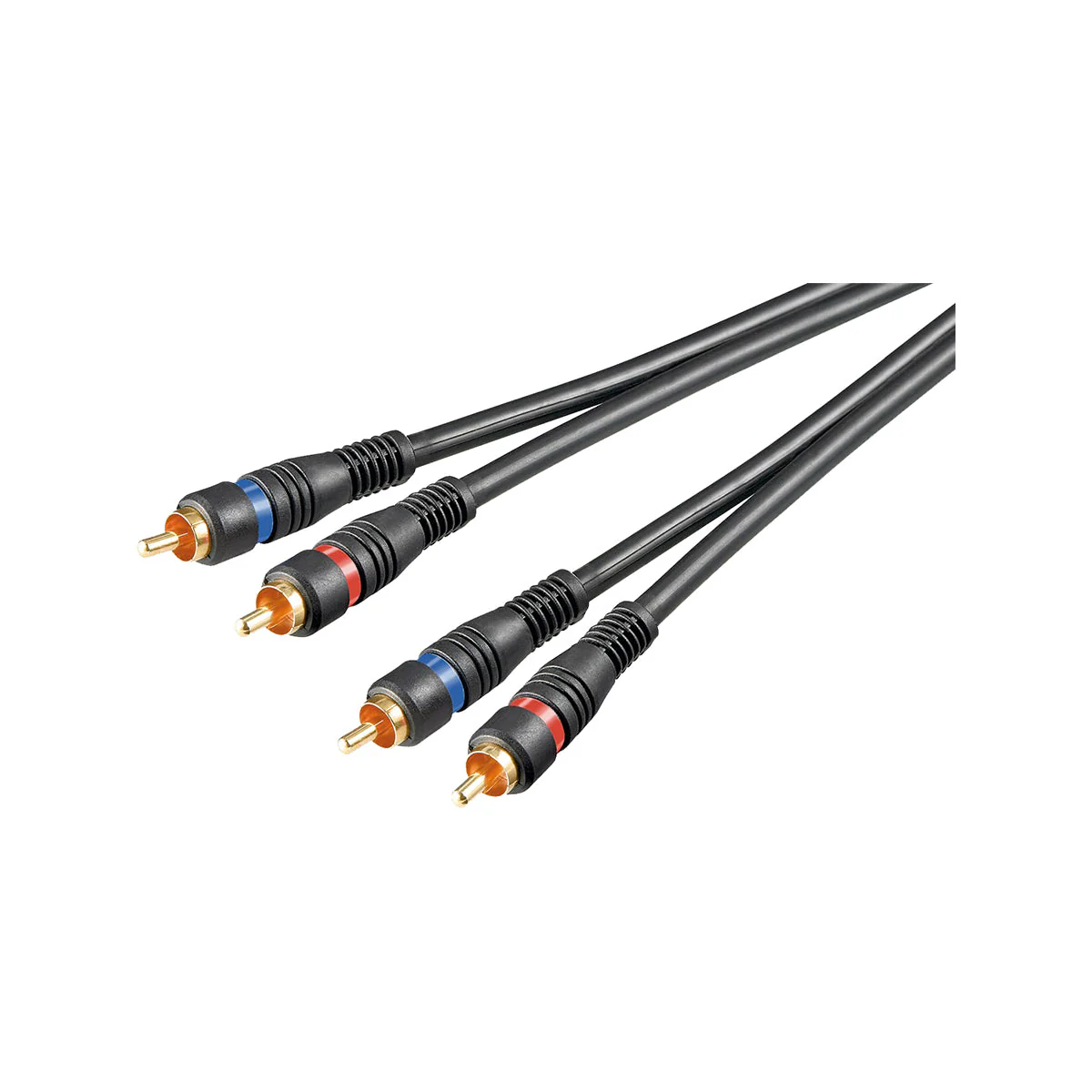 Goobay Stereo RCA Cable 2x RCA HQ OFC (M/M) 1.5M (Black)