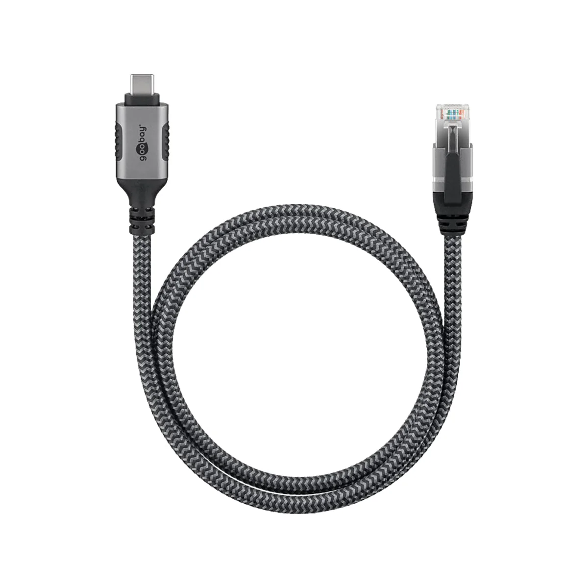 Goobay USB-C to RJ45 Ethernet Cable - 7.5m (Black) - Image 5