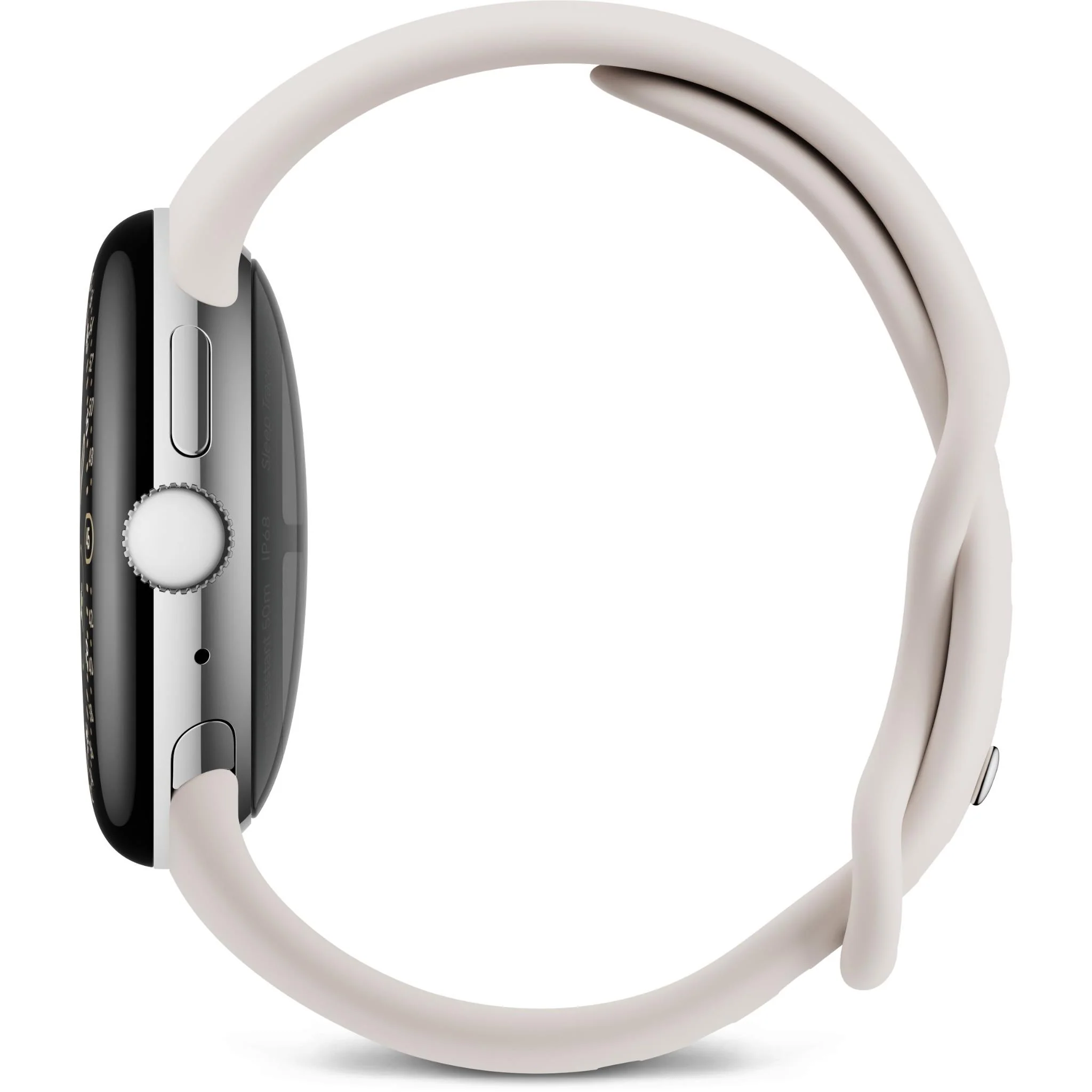 Google Pixel Watch 4 LTE 41mm (Polished Silver with Porcelain Active Band) - Image 4