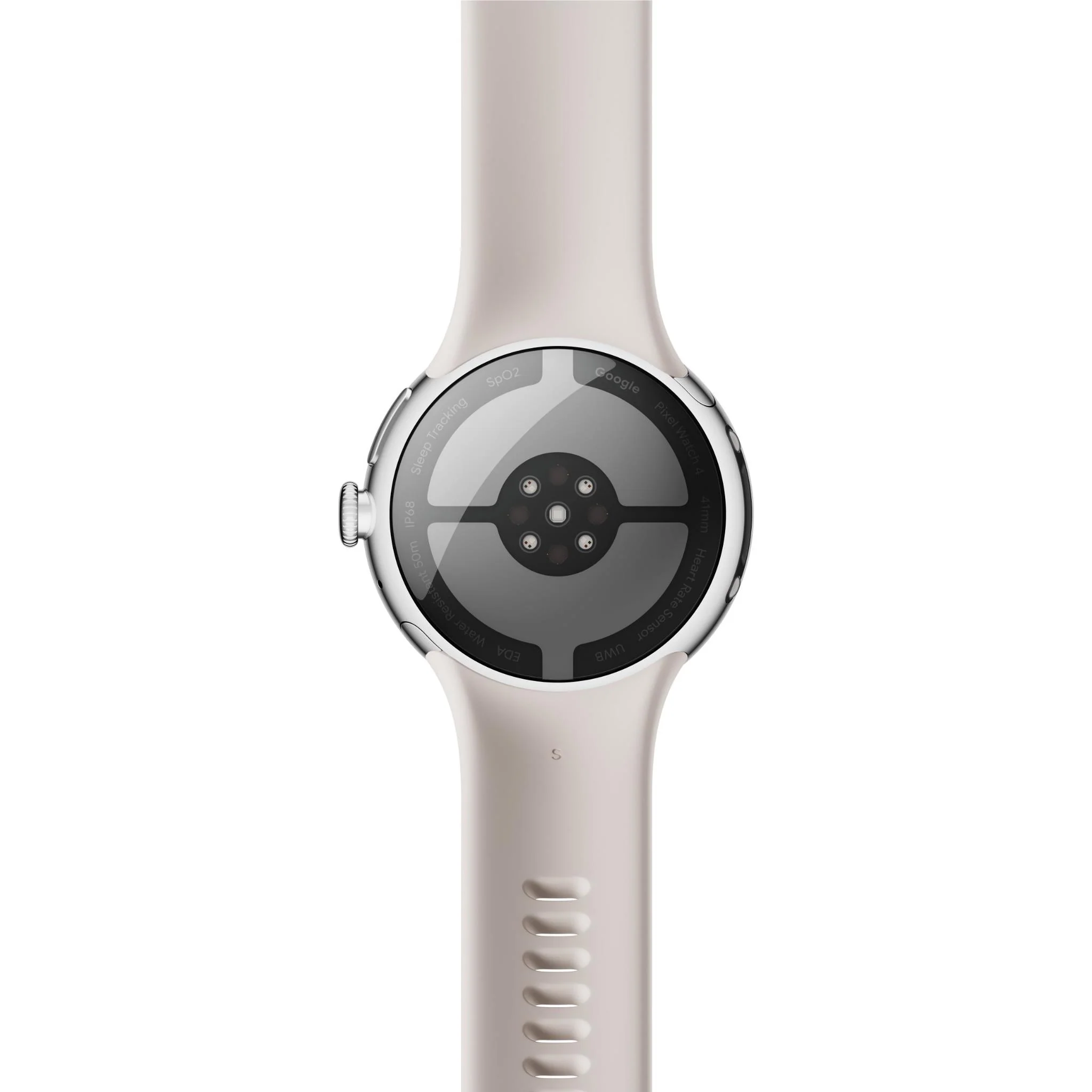 Google Pixel Watch 4 LTE 41mm (Polished Silver with Porcelain Active Band) - Image 6