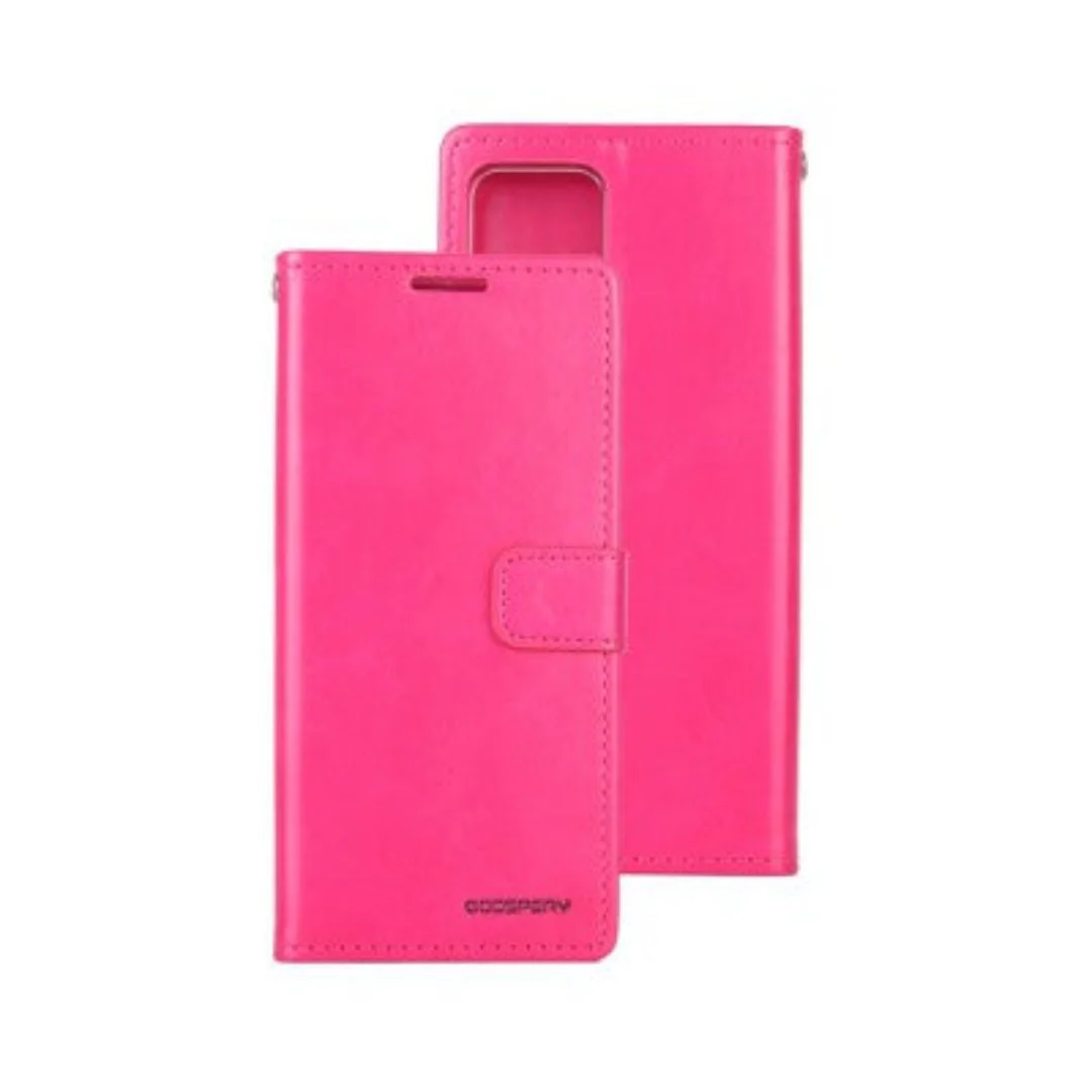 Goospery Bluemoon Diary Case for iPhone 16e with MagSafe (Hot Pink)