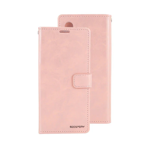 Goospery Bluemoon Diary for Galaxy S22 Ultra - Rose Gold