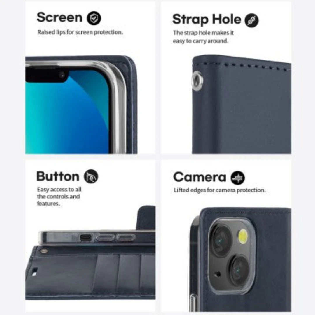 Goospery Bluemoon Diary for iPhone 16 Pro - Rose Gold, With Magsafe - Image 6