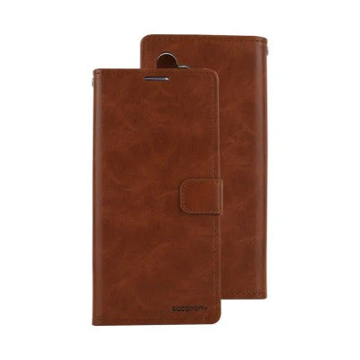 Goospery Bluemoon Diary Wallet for Galaxy A12 - Brown