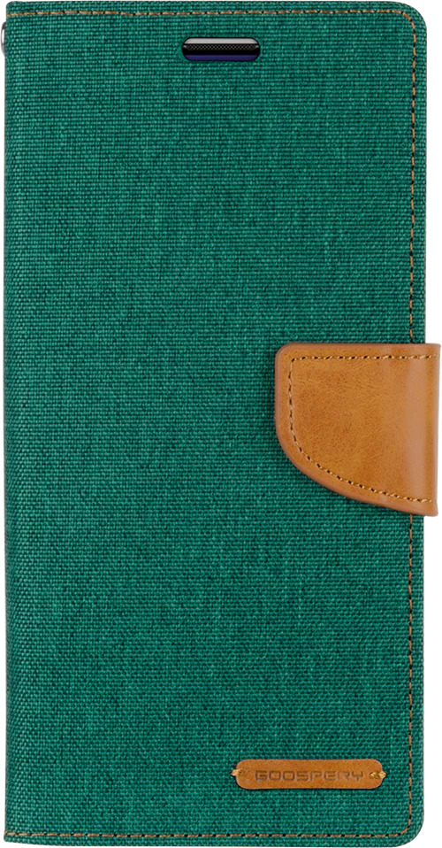 Goospery Canvas Diary For Galaxy Note 10 Plus - Green - Image 3