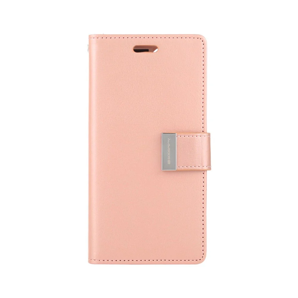 Goospery Rich Diary case for iPhone 15 Plus - Navy - Image 4