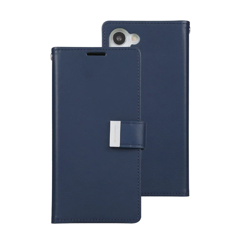 Goospery Rich Diary Case for Samsung Galaxy S23 Plus - Navy