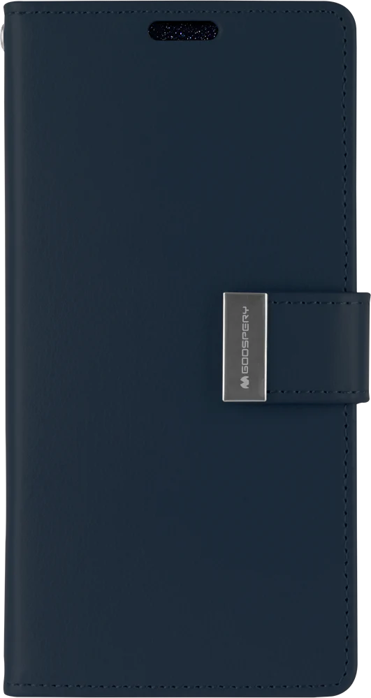 Goospery Rich Diary for iPhone 12/12 Pro - navy