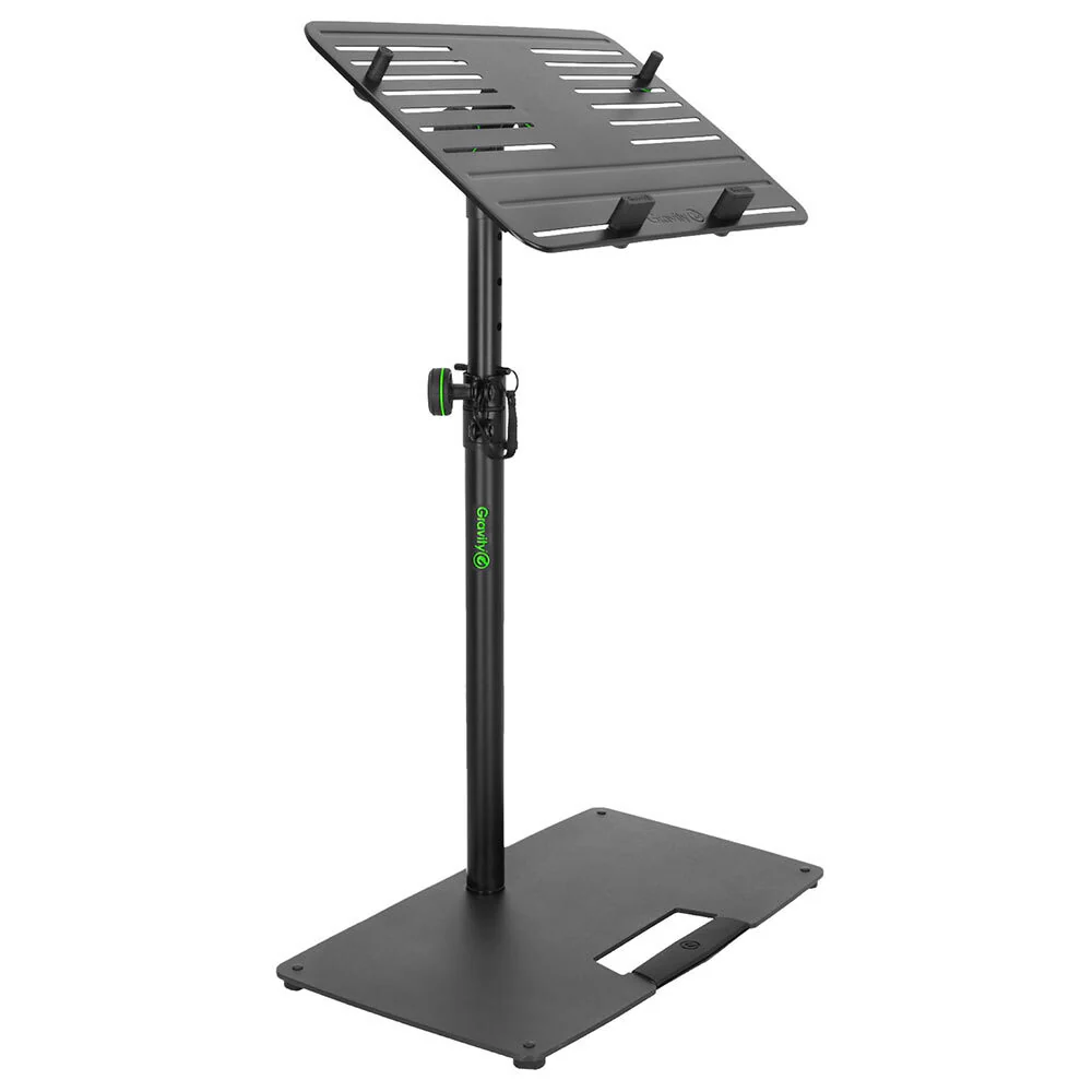 Gravity LTST02B Lecturn 120cm Stand Mount Holder with Steel Base For Laptop Black