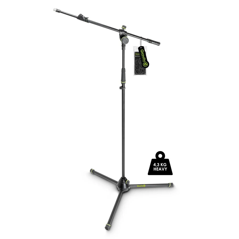 Gravity MS4322HDB Folding 169cm Stand with 2 Point Telescopic Boom