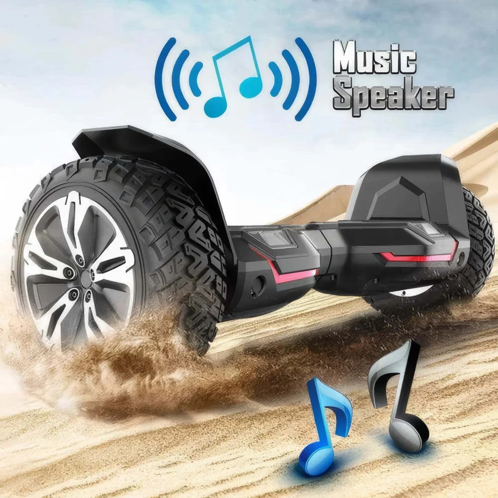 GYROOR G2 Warrior Hoverboard (Black) - Image 5
