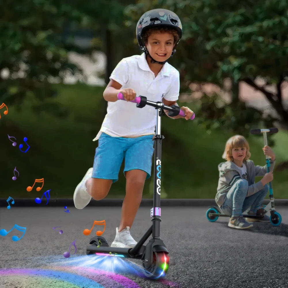 GYROOR H30 Max Kids Electric Scooter With Bluetooth Beats (Pink) - Image 3