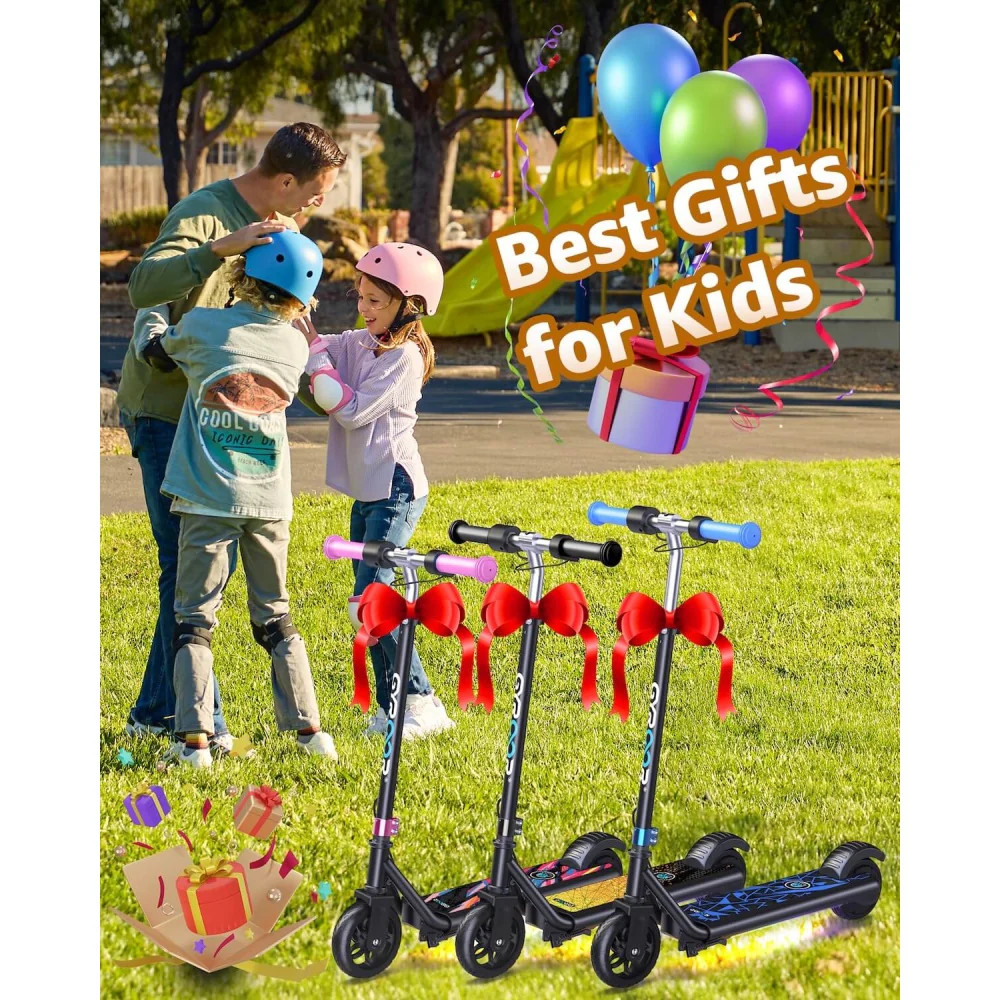 GYROOR H30 Max Kids Electric Scooter With Bluetooth Beats (Pink) - Image 8