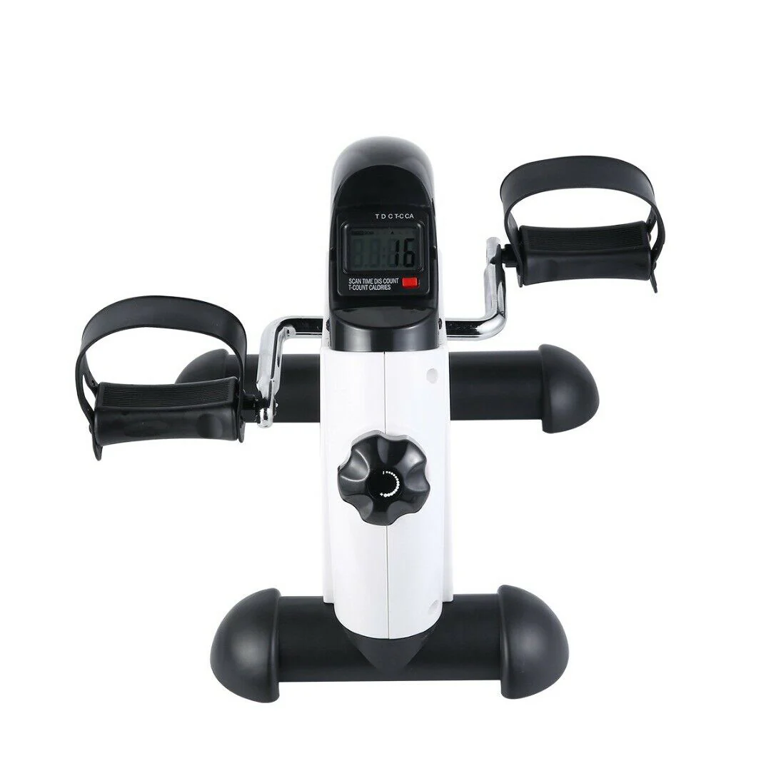 Hacienda Portable Pedal Exerciser with LCD Monitor Tracking (Black & White) - Image 2