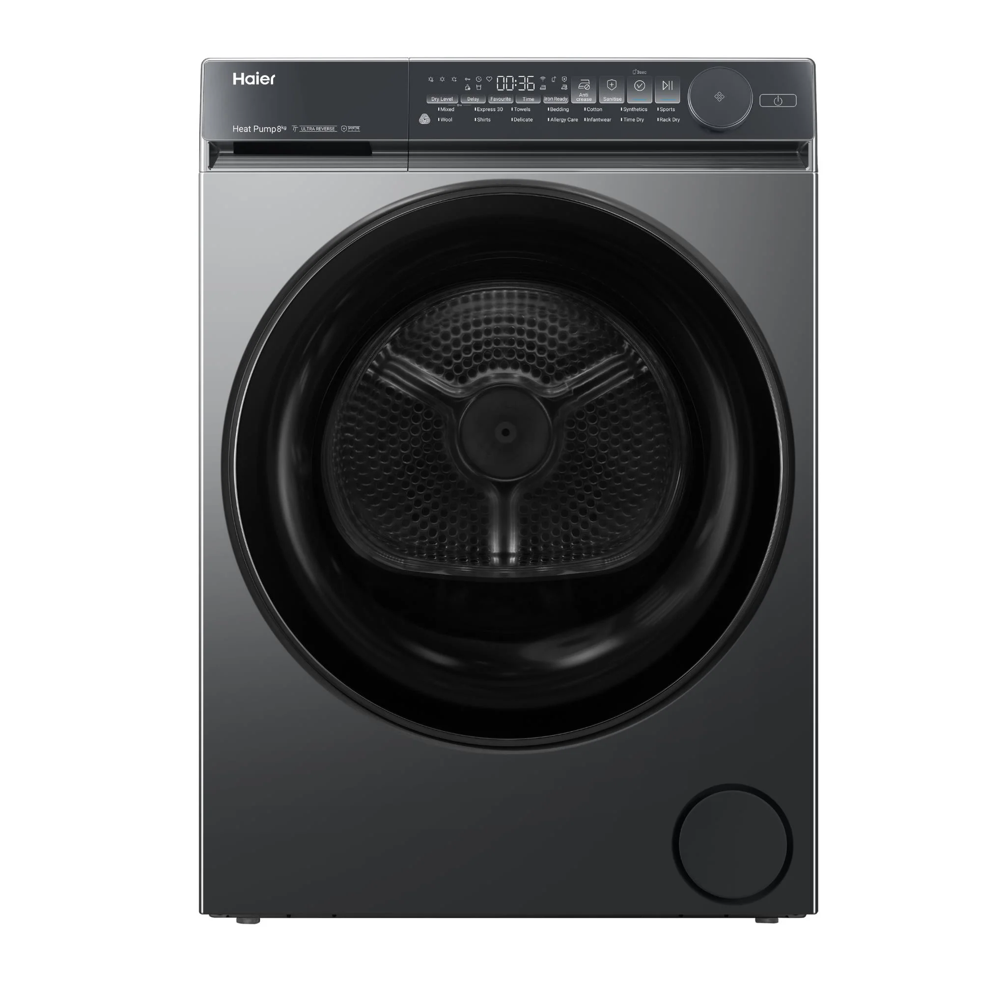 Haier HDHPS80NB1 500 Series 8kg Heat Pump Dryer (Dark)