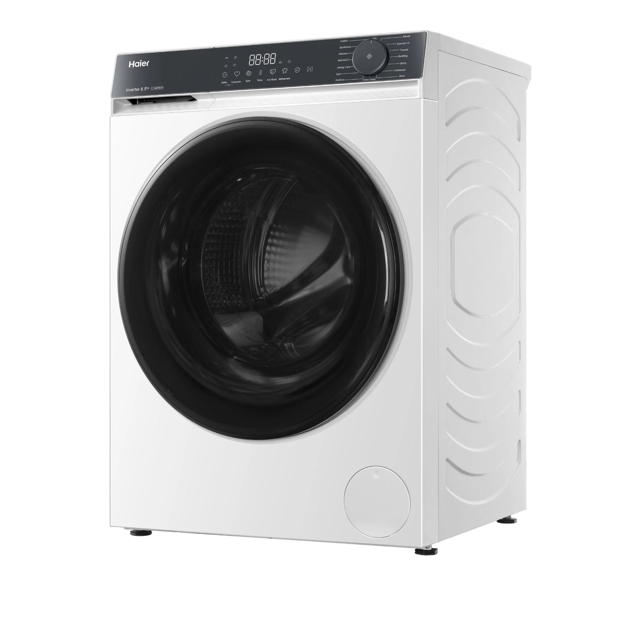 Haier HWF85KW1 300 Series 8.5kg Front Load Washer (White) - Image 3