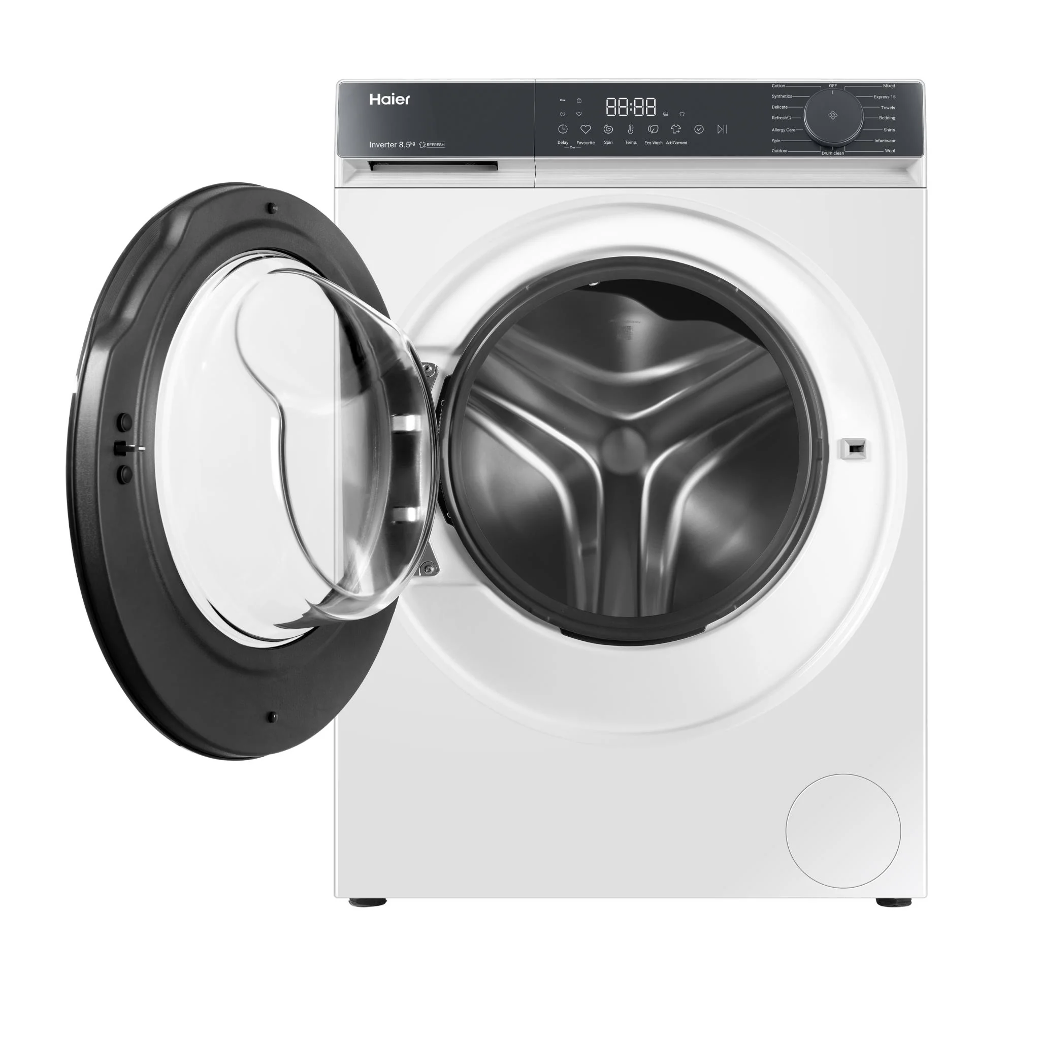 Haier HWF85KW1 300 Series 8.5kg Front Load Washer (White) - Image 4