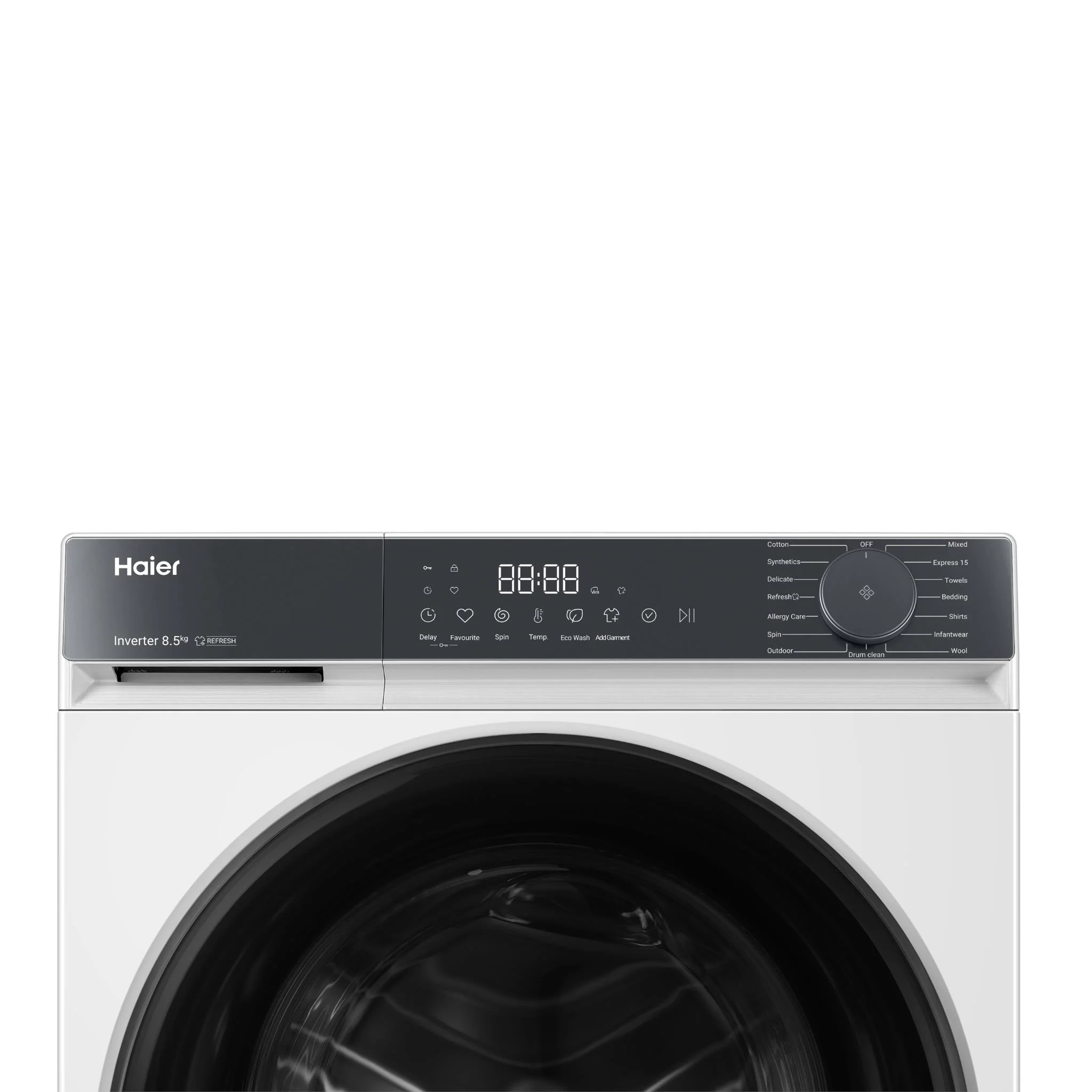 Haier HWF85KW1 300 Series 8.5kg Front Load Washer (White) - Image 5