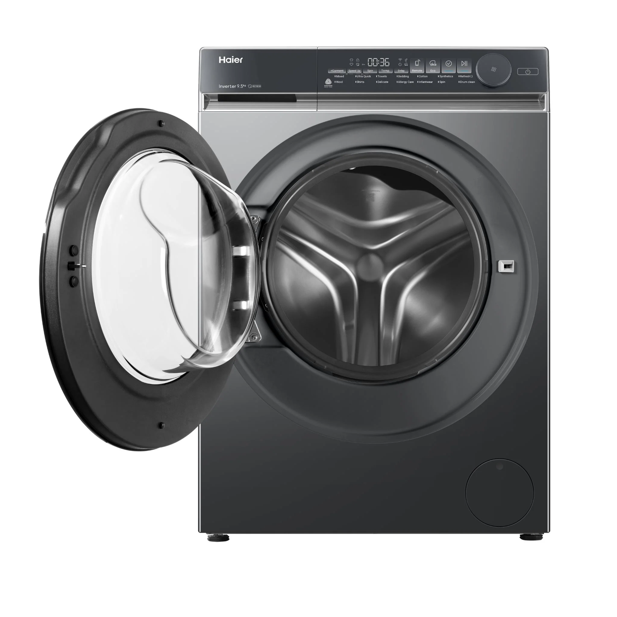 Haier HWFS95NB1 500 Series 9.5kg Front Load Washer (Dark) - Image 4