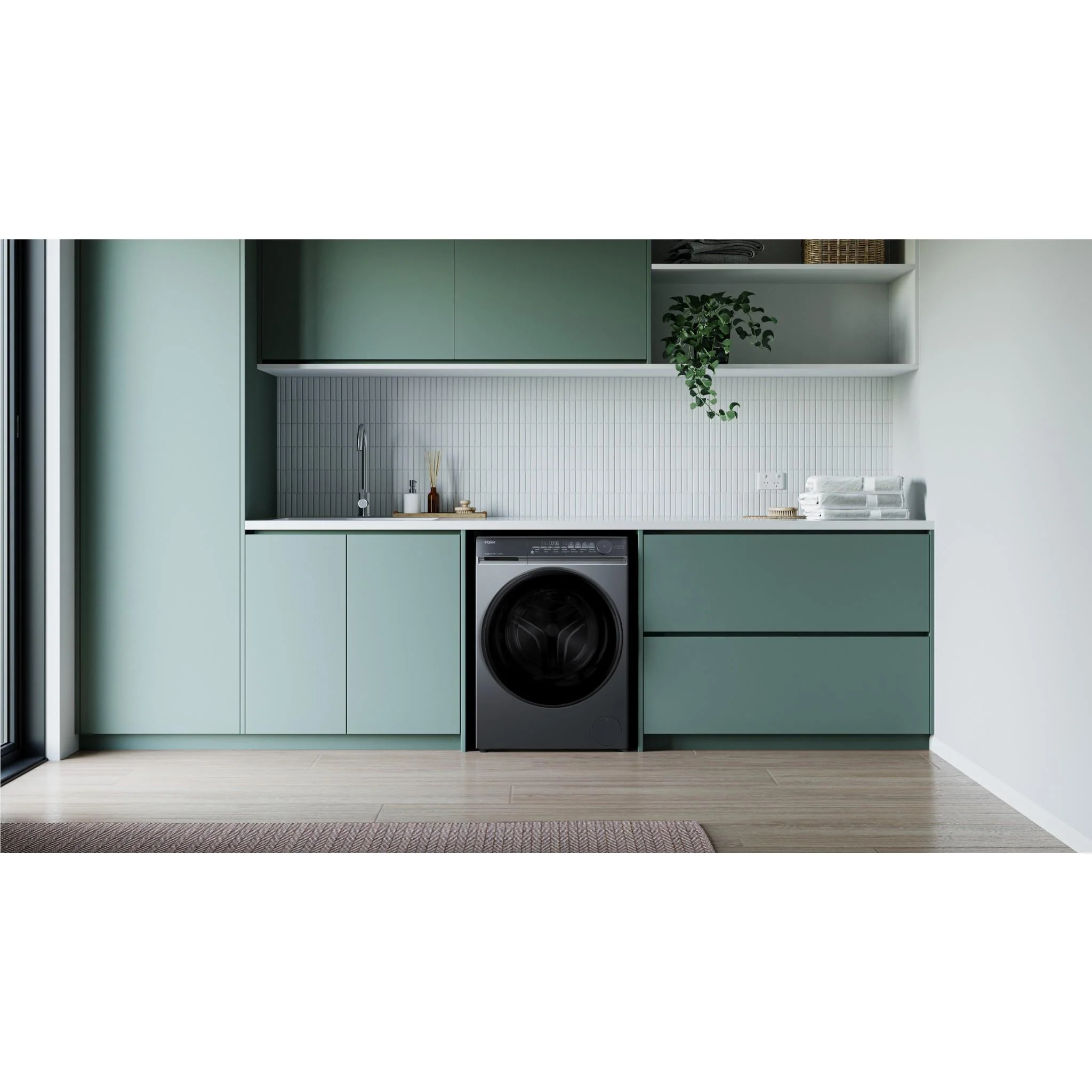Haier HWFS95NB1 500 Series 9.5kg Front Load Washer (Dark) - Image 6