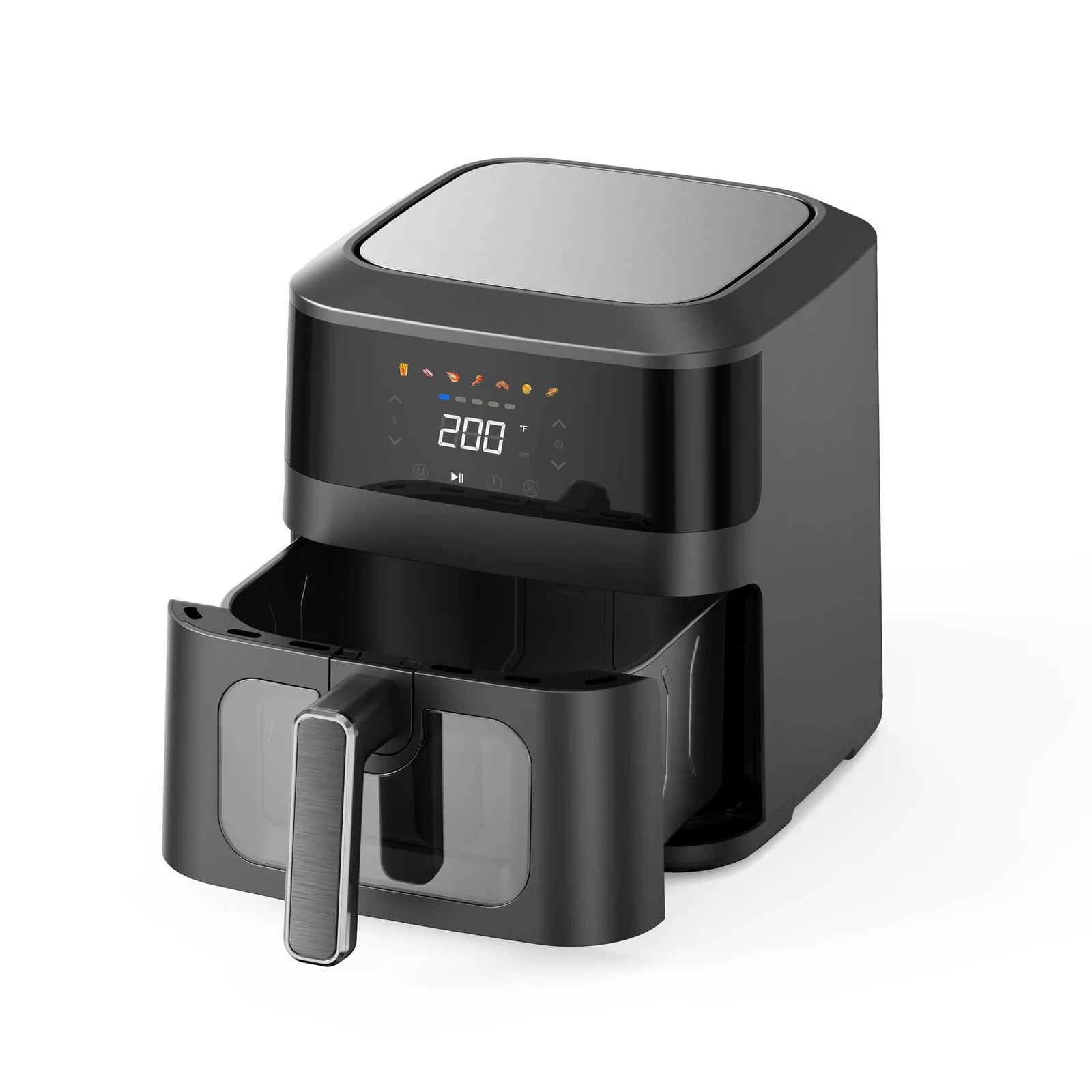 Healthy Choice 1400W 5L Non-Stick Digital Air Fryer with Clear Viewing Window - Image 3