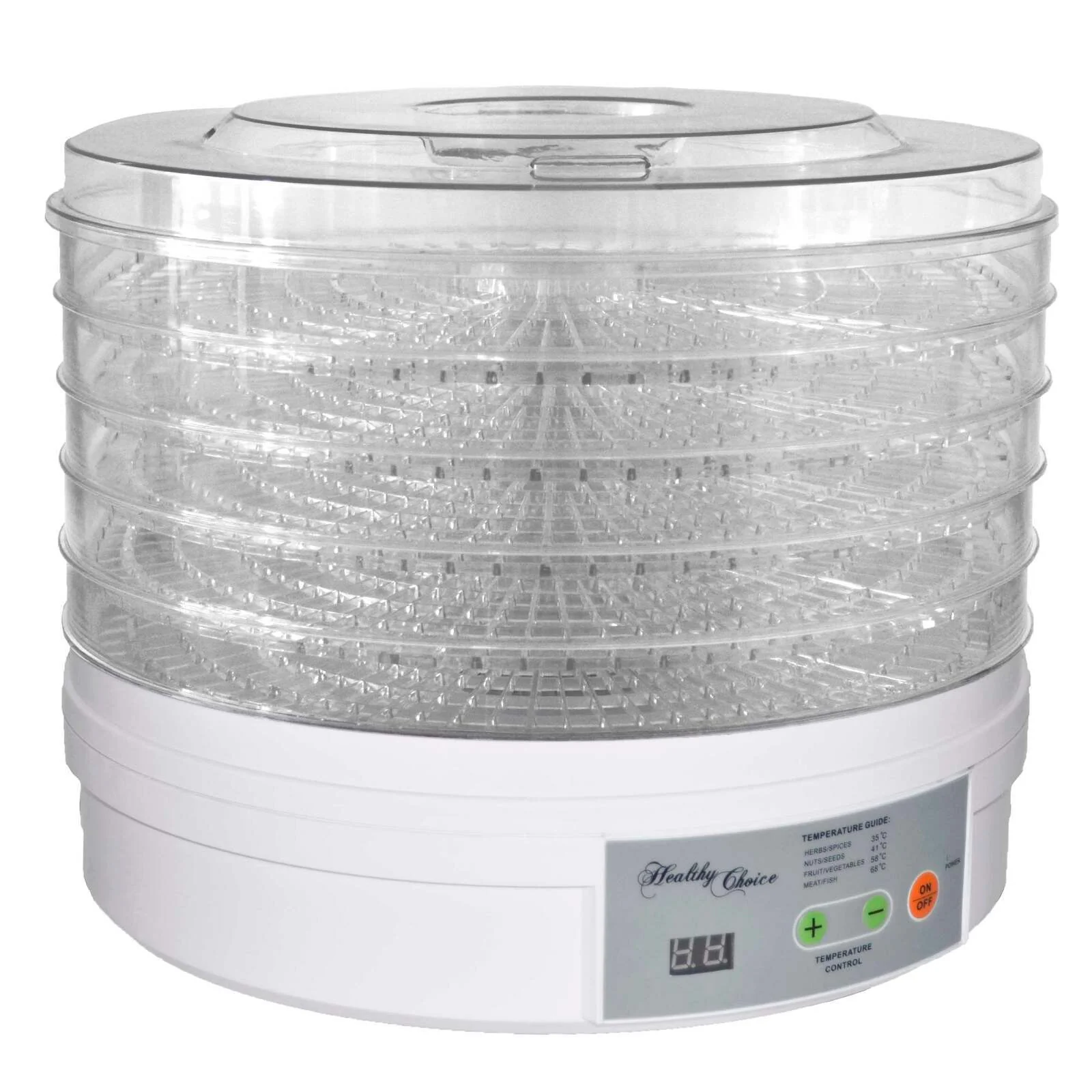 Healthy Choice 5 Tray Food Dehydrator with 2 Power Levels