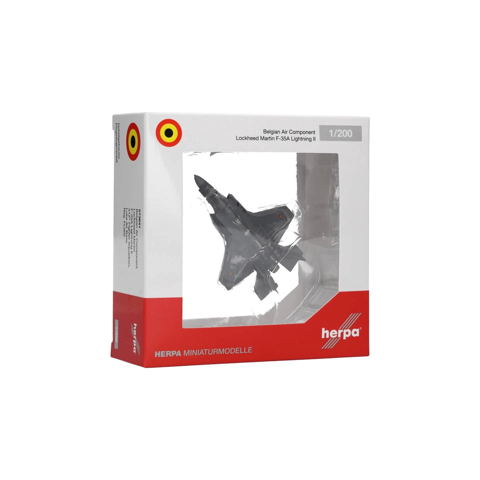 Herpa 1/200 Belgian Air Component F-35A Lightning II 312th FS Luke AFB FL002 - Image 2
