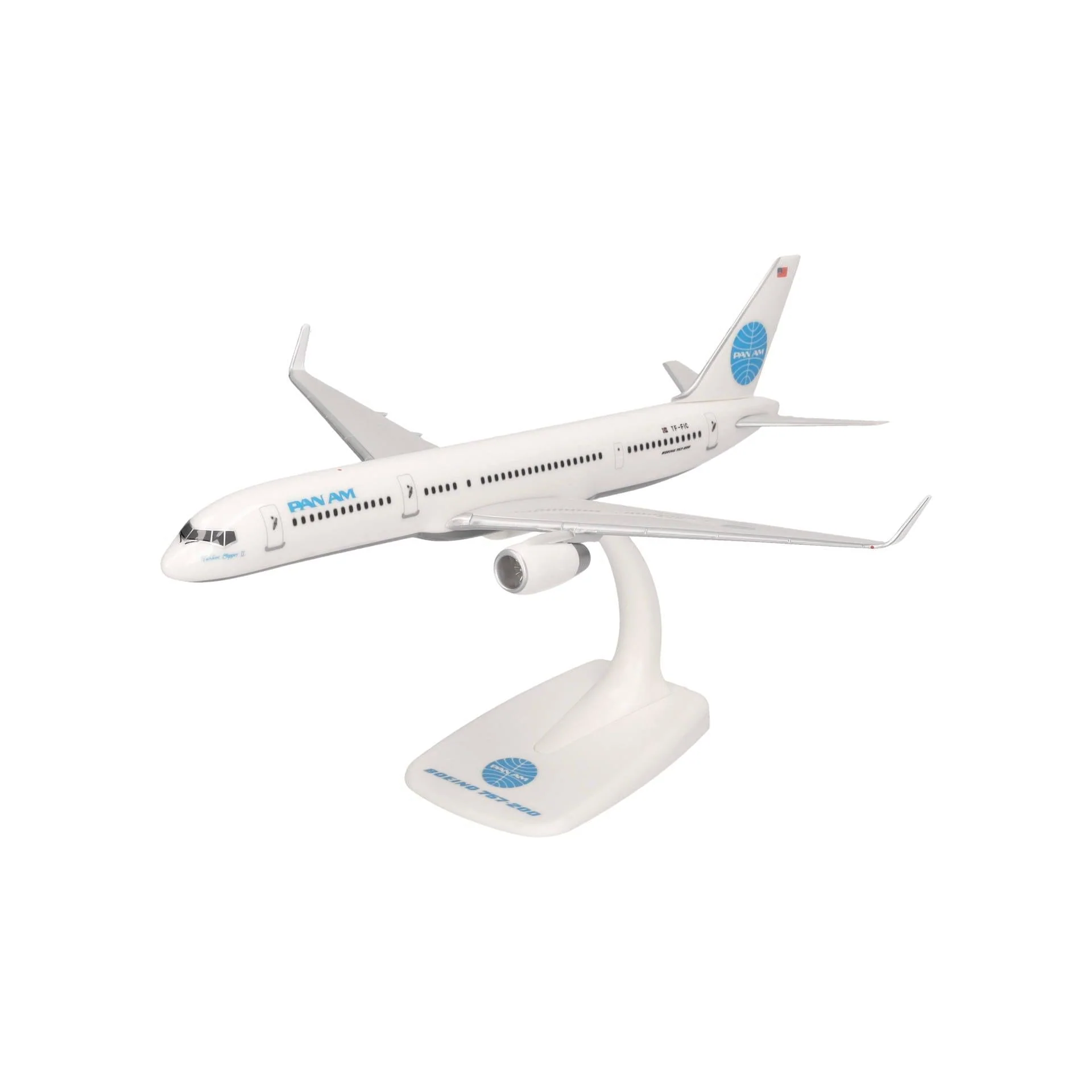 Herpa 1/200 SNAP FIT Pan Am Boeing 757-200 "Tracing the Transatlantic" TF-FIC