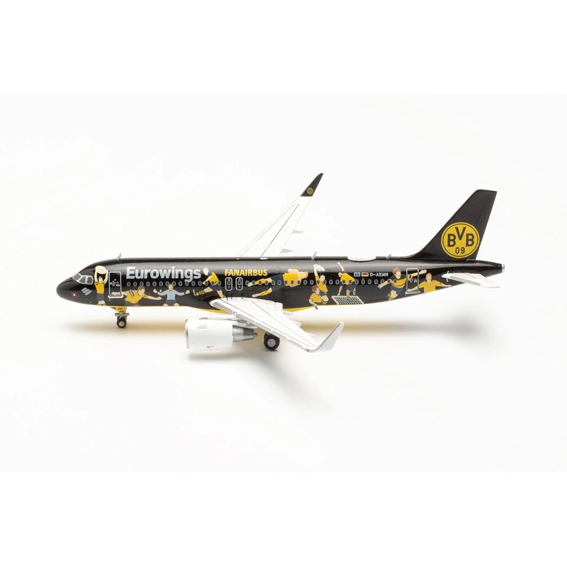 Herpa 1/400 Eurowings Airbus A320 "BVB Fanairbus" D-AEWM - Image 2