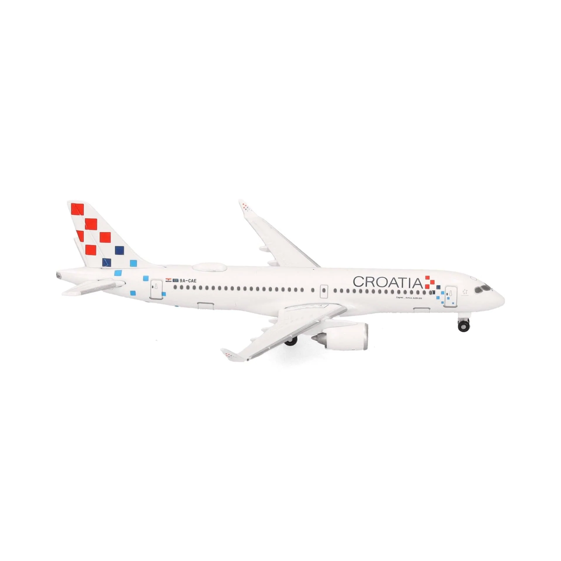 Herpa 1/500 Croatia Airlines Airbus A220-300 9A-CAE "Zagreb"
