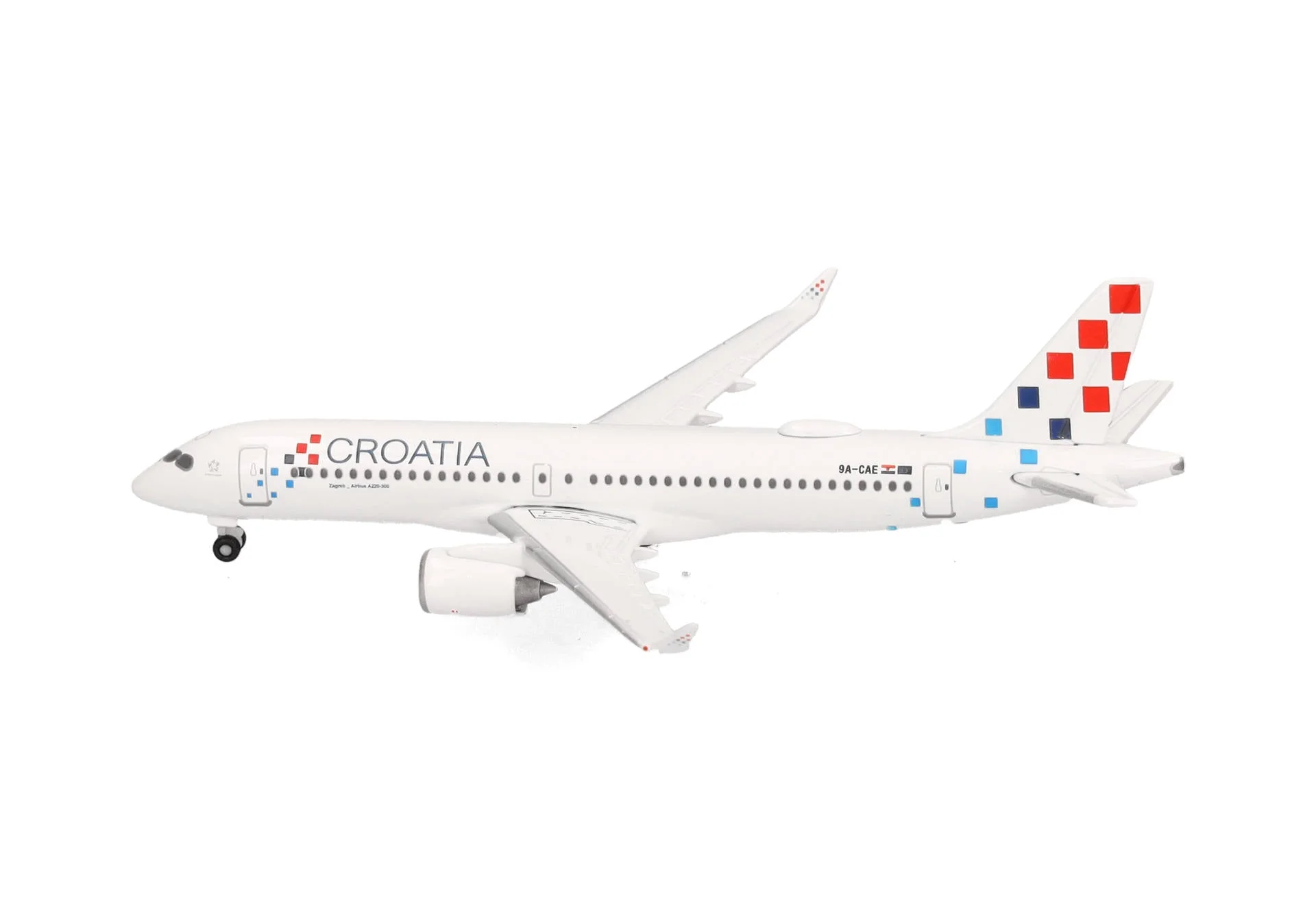 Herpa 1/500 Croatia Airlines Airbus A220-300 9A-CAE "Zagreb" - Image 3