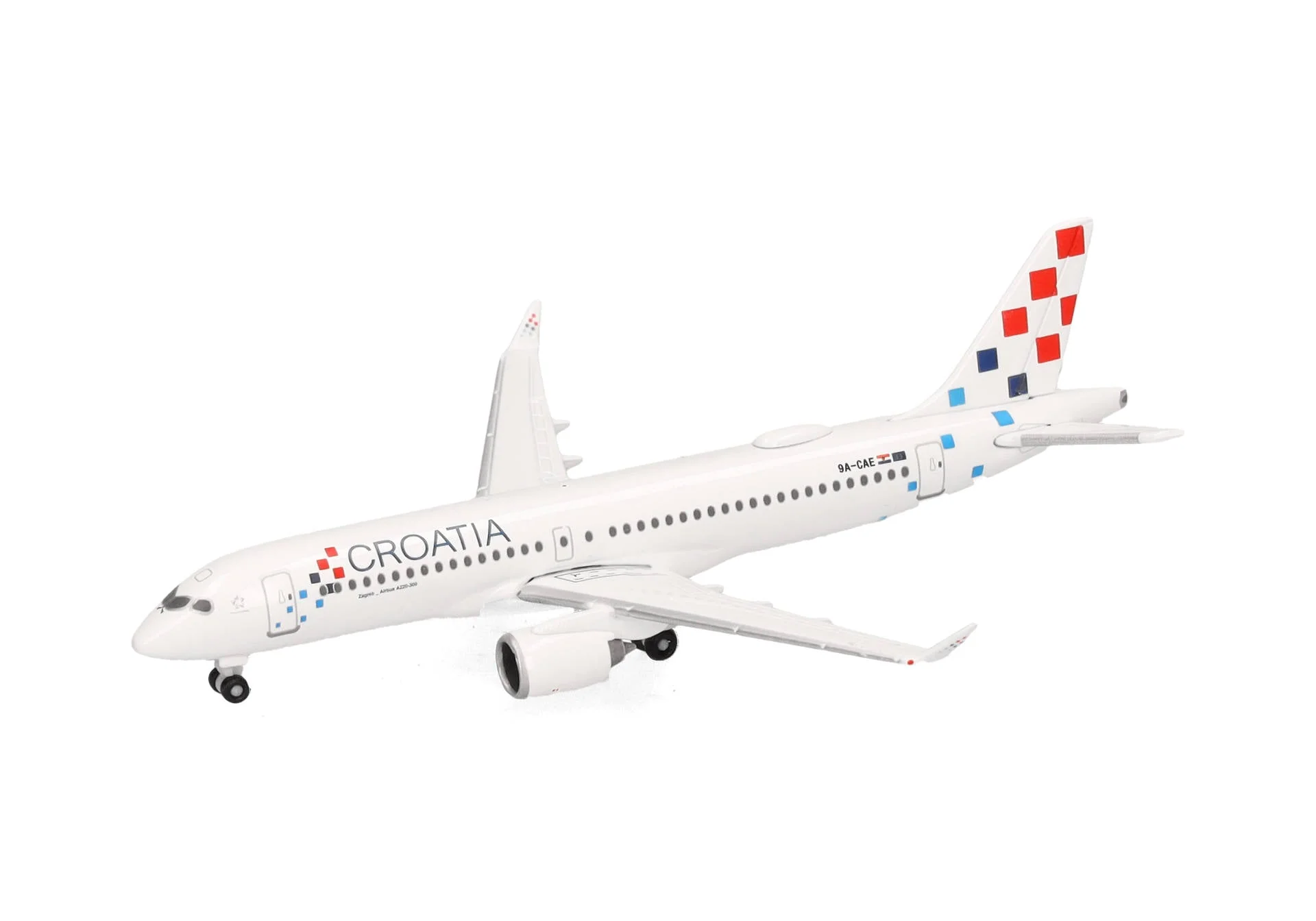 Herpa 1/500 Croatia Airlines Airbus A220-300 9A-CAE "Zagreb" - Image 5
