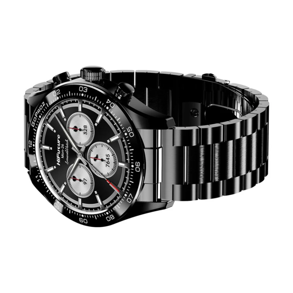 HiFuture GO PRO2 Sports/Fitness Bluetooth Smart Watch 1.32" AMOLED Display (Black) - Image 3