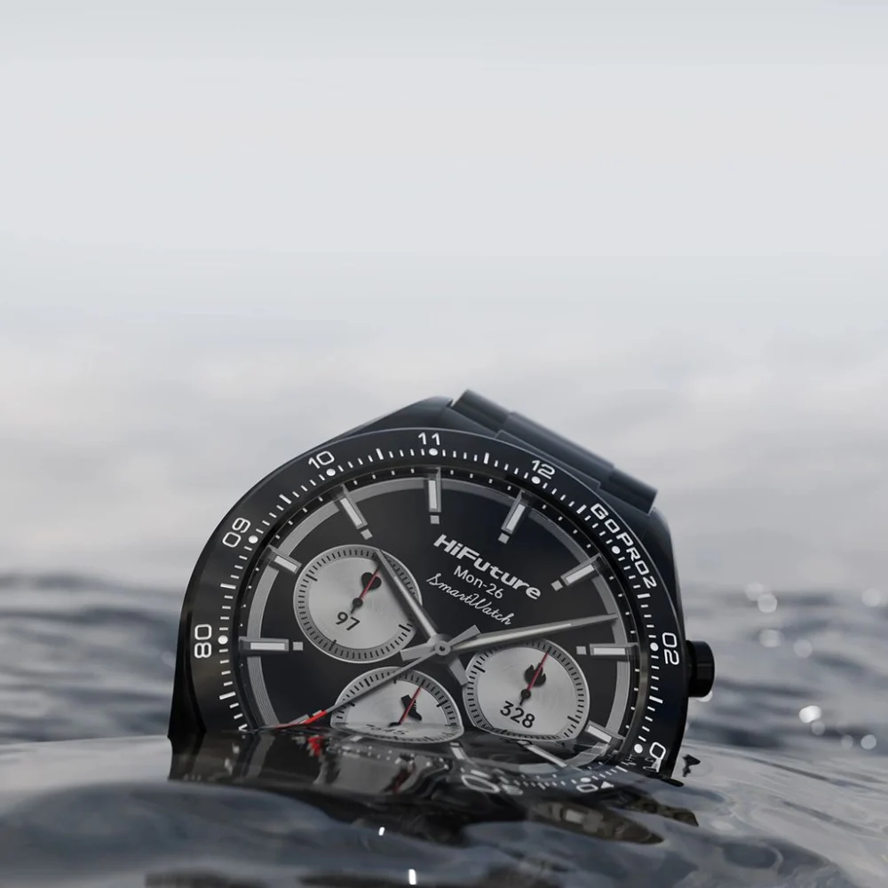 HiFuture GO PRO2 Sports/Fitness Bluetooth Smart Watch 1.32" AMOLED Display (Black) - Image 8