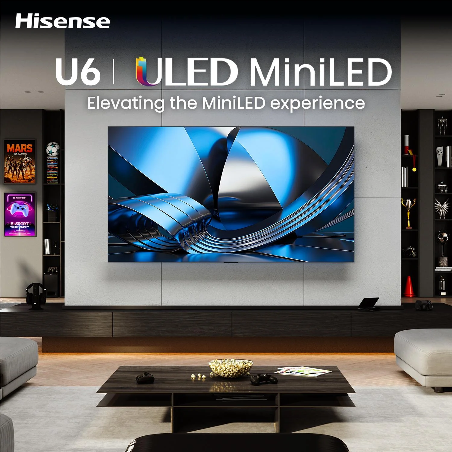 Hisense 85" U6SAU Mini-LED Hi-QLED 4K Smart AI TV [2026] - Image 6