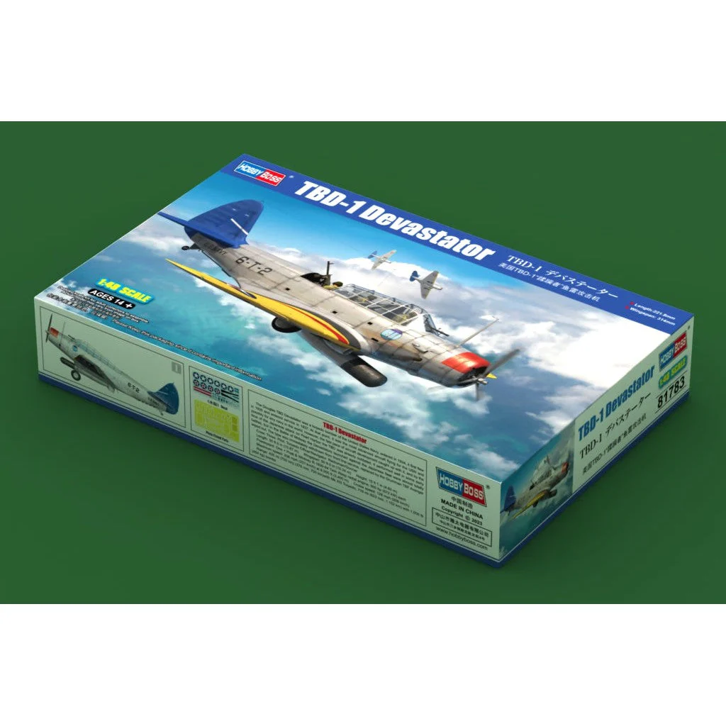 Hobby Boss 1/48 TBD-1 Devastator Plastic Model Kit - Image 3