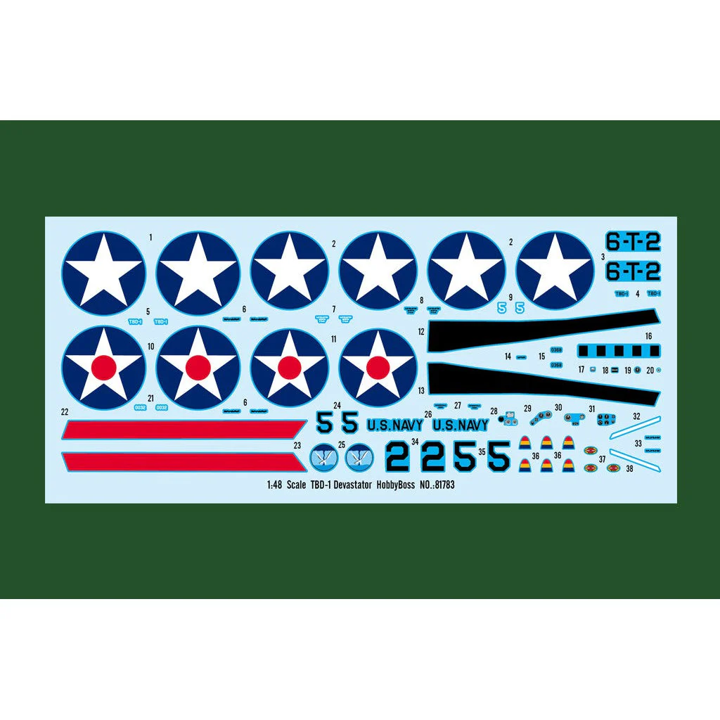 Hobby Boss 1/48 TBD-1 Devastator Plastic Model Kit - Image 4
