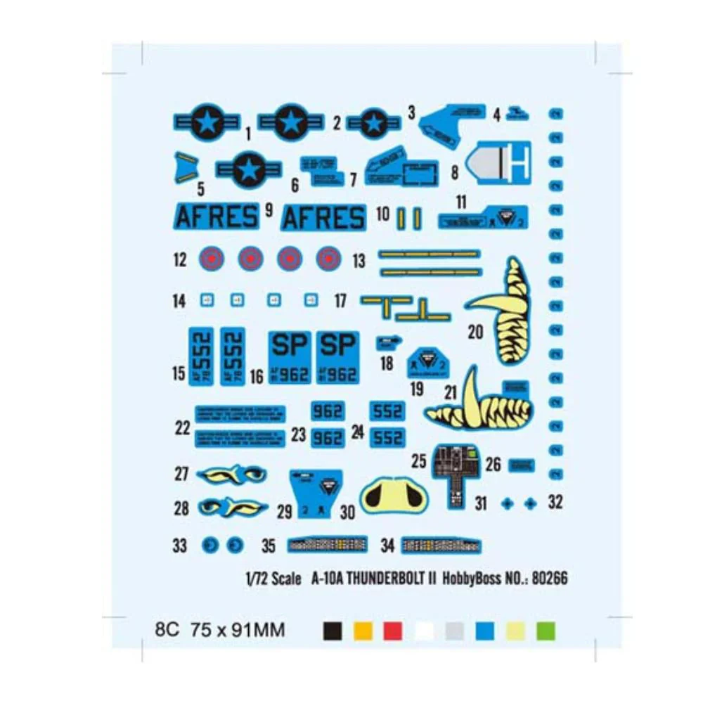 Hobby Boss 1/72 A-10A Thunderbolt II Plastic Kit - Image 3
