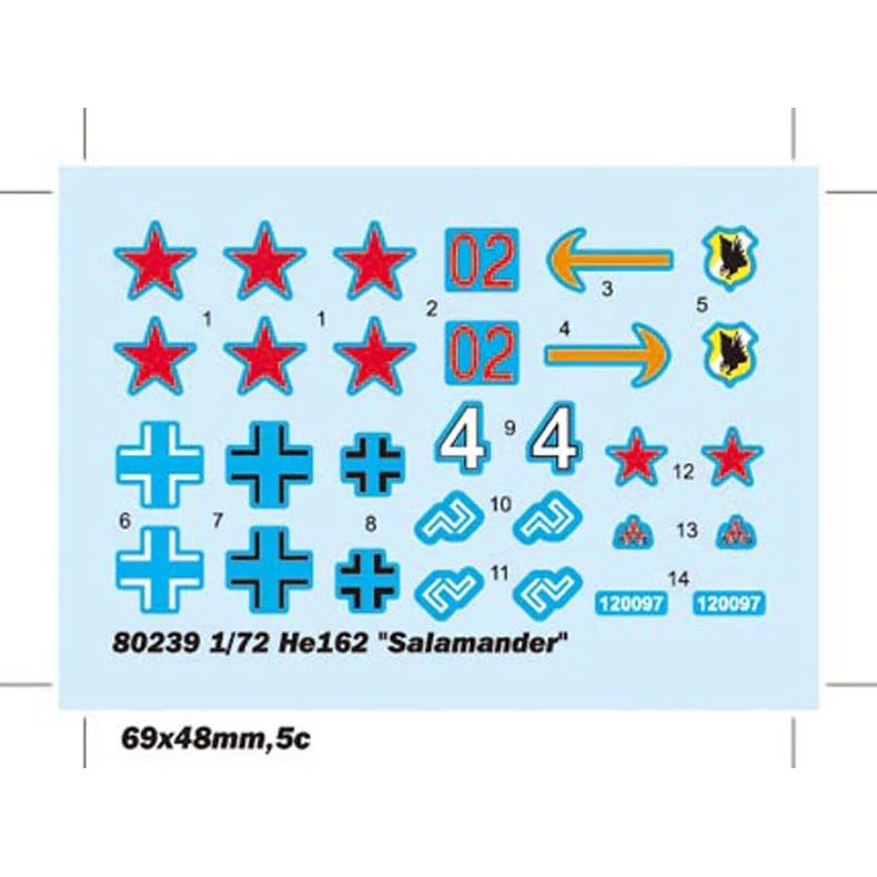 Hobby Boss 1/72 HE162 "Salamander" Plastic Model Kit - Image 3