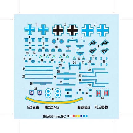Hobby Boss 1/72 ME262A-2A Plastic Model Kit - Image 3