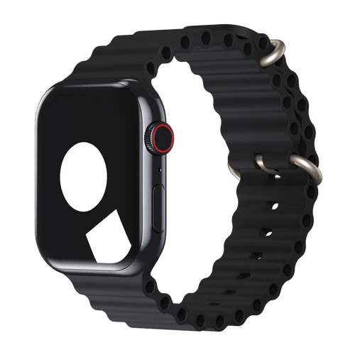 Hoco Apple Watch Ocean Band for Series 42 / 44 / 45 / 46 / 49 mm (Black)