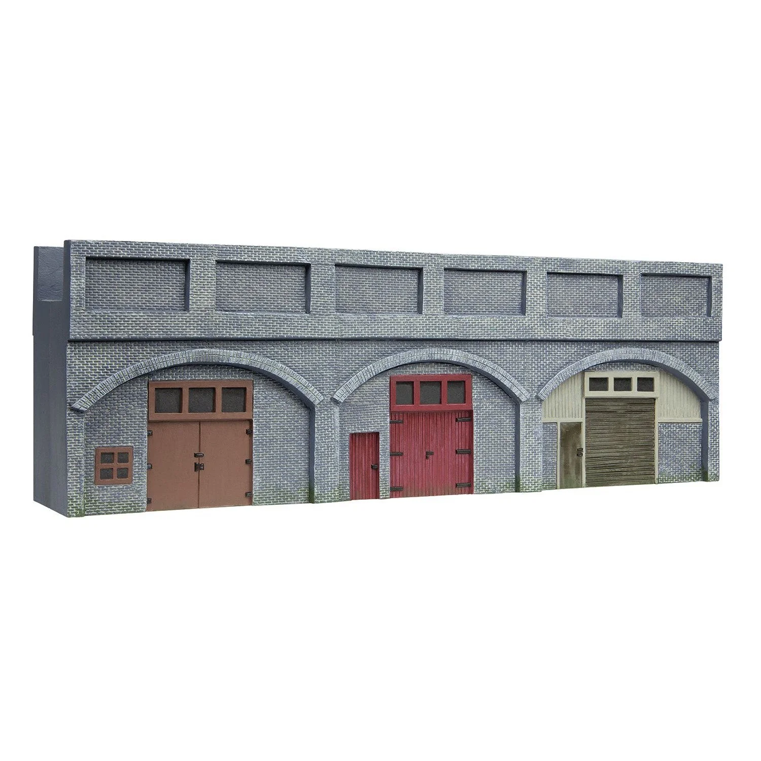 Hornby OO Low Relief Viaduct with Lockups x2 Engineers Blue Brick
