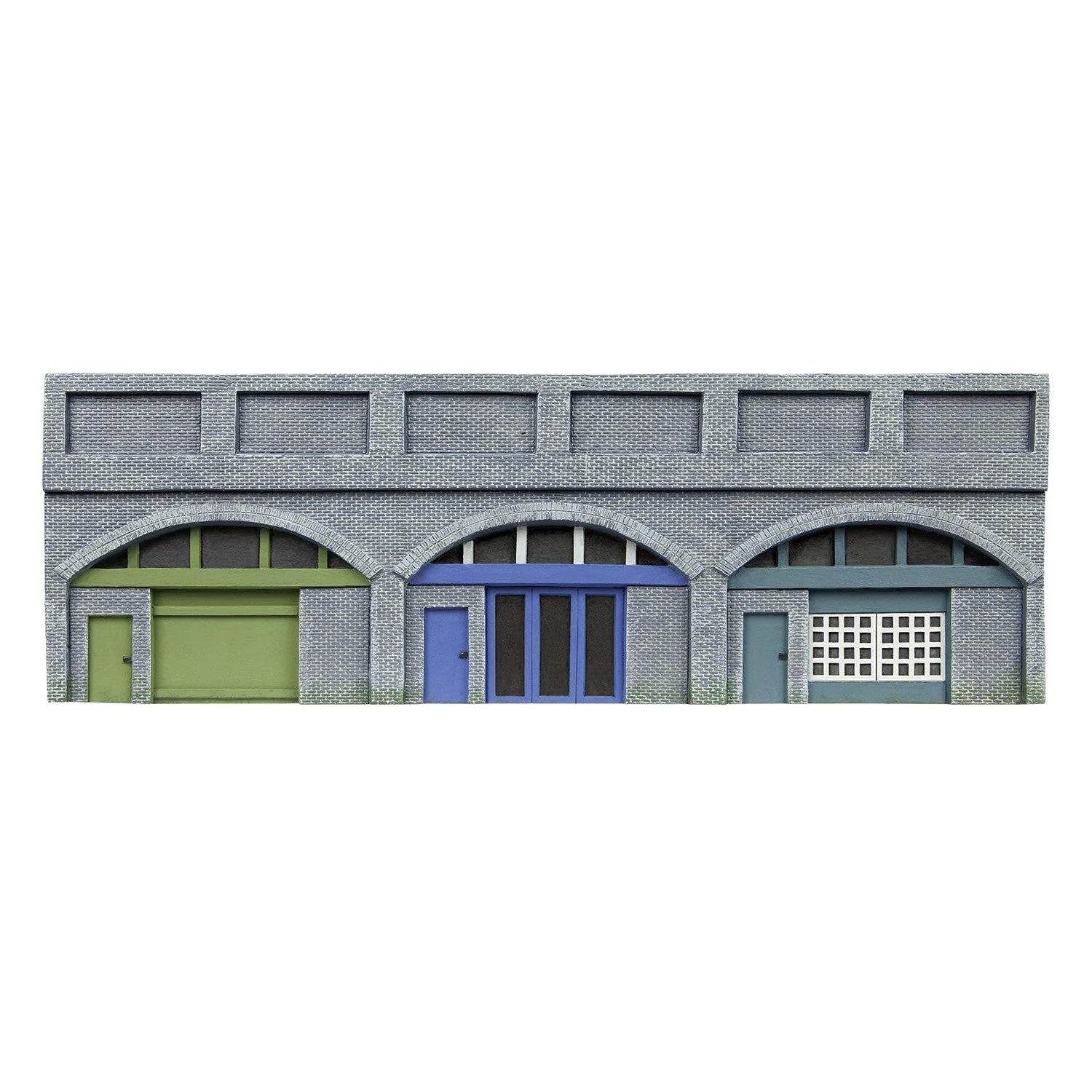 Hornby OO Low Relief Viaduct with Lockups x2 Engineers Blue Brick - Image 3
