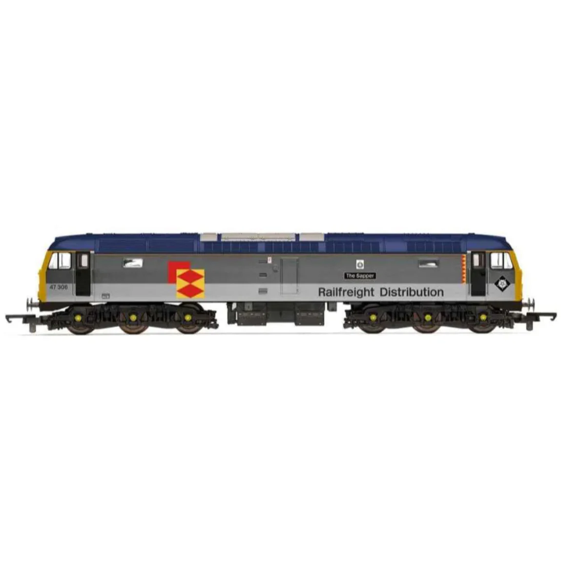 Hornby OO RailRoad - Railfreight Distribution - Class 47- 'The Sapper' 47306 (DCC Sound Fitted)