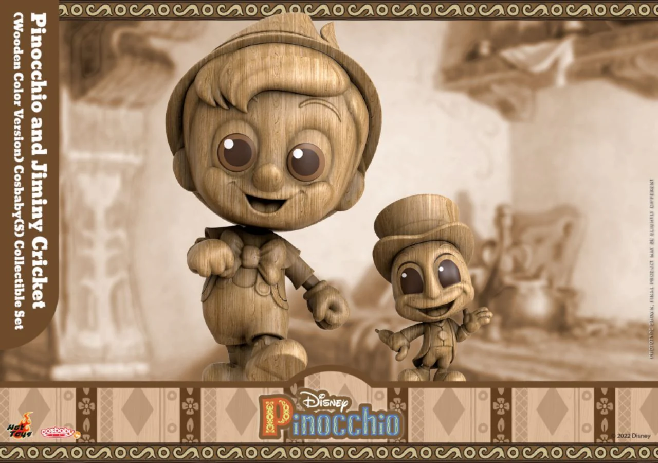 Hot Toys Pinocchio 1940 Pinocchio & Jiminy Cricket Toy Color Version Cosbaby - Image 2