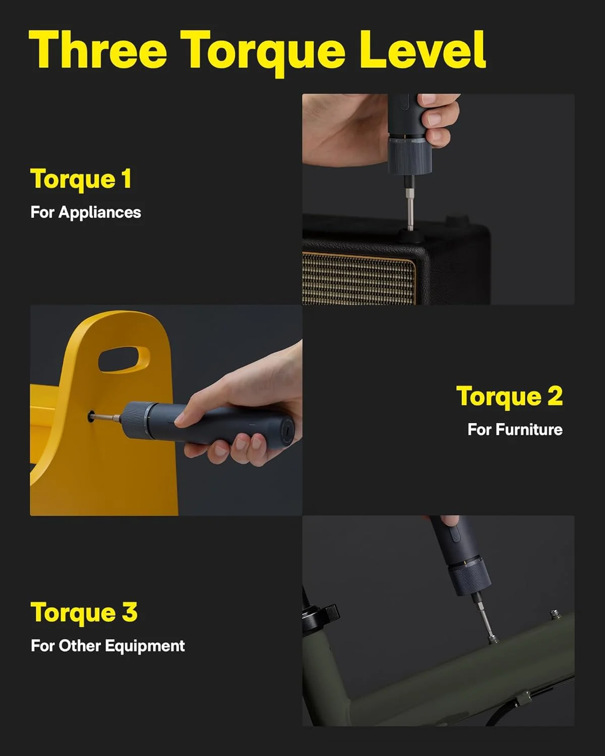 HOTO 3.6V Electric Screwdriver Set with 12 Bits - Image 7