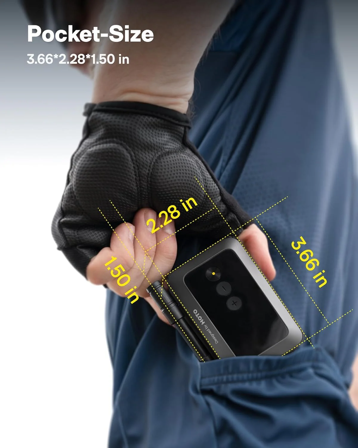 HOTO Air Pump Pocket - Mini Portable Tyre Inflator for Bike - Image 6