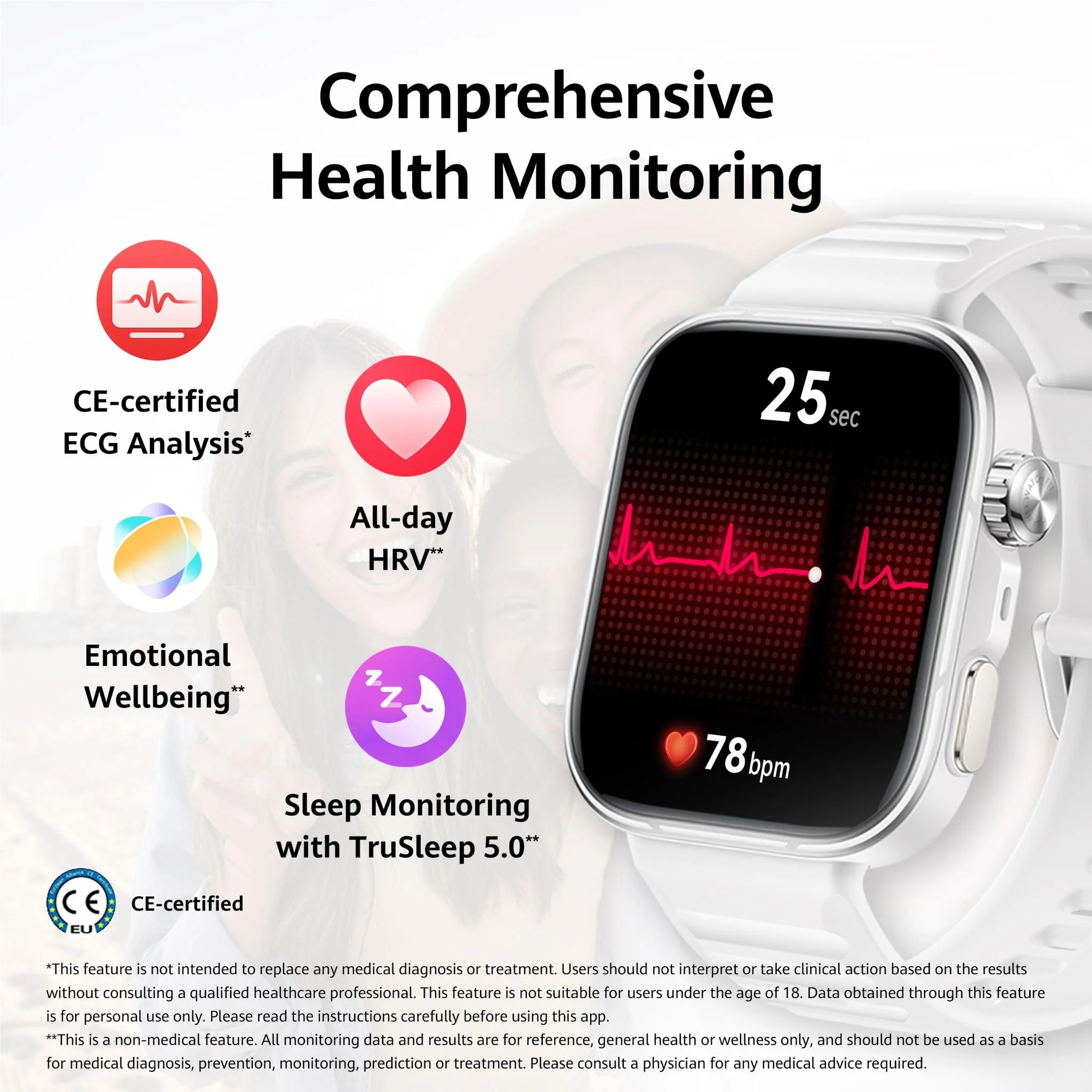 HUAWEI WATCH FIT 5 Pro (Black Fluoroelastomer Strap) - Image 6